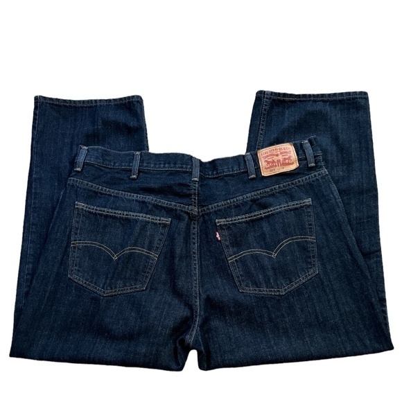 Levi’s 559 Men's Relaxed Fit Straight‎ Leg Dark Wash Jeans Sz. 46 - Picture 1 of 14